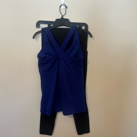 Athleta Blue Athletic Tank Top and 7/8 Leggings Bundle - Picture 14 of 15